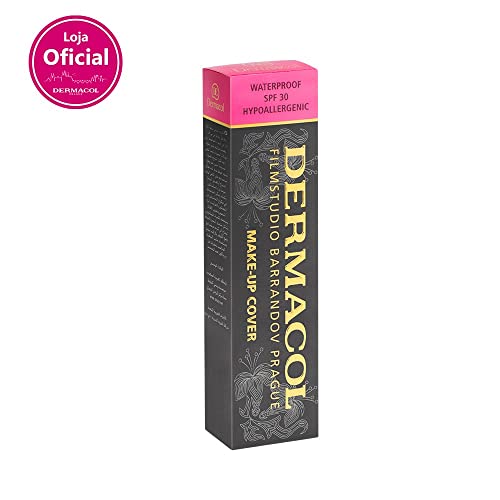 Dermacol matte finish foundation swatch shows even tone for a natural look.