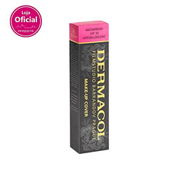 Dermacol matte finish foundation swatch shows even tone for a natural look.