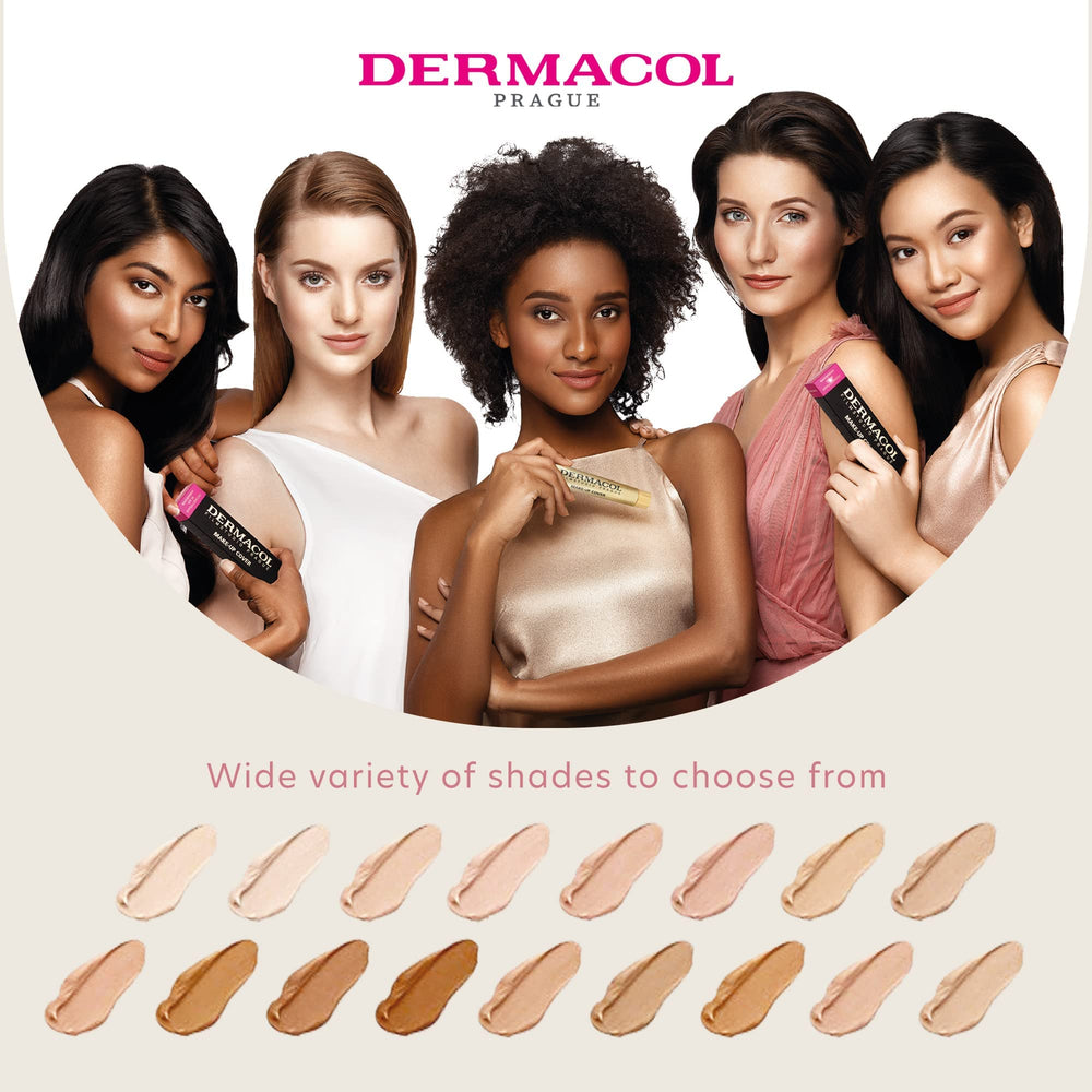 Dermacol mini-size foundation 207 tube suitable for travel.