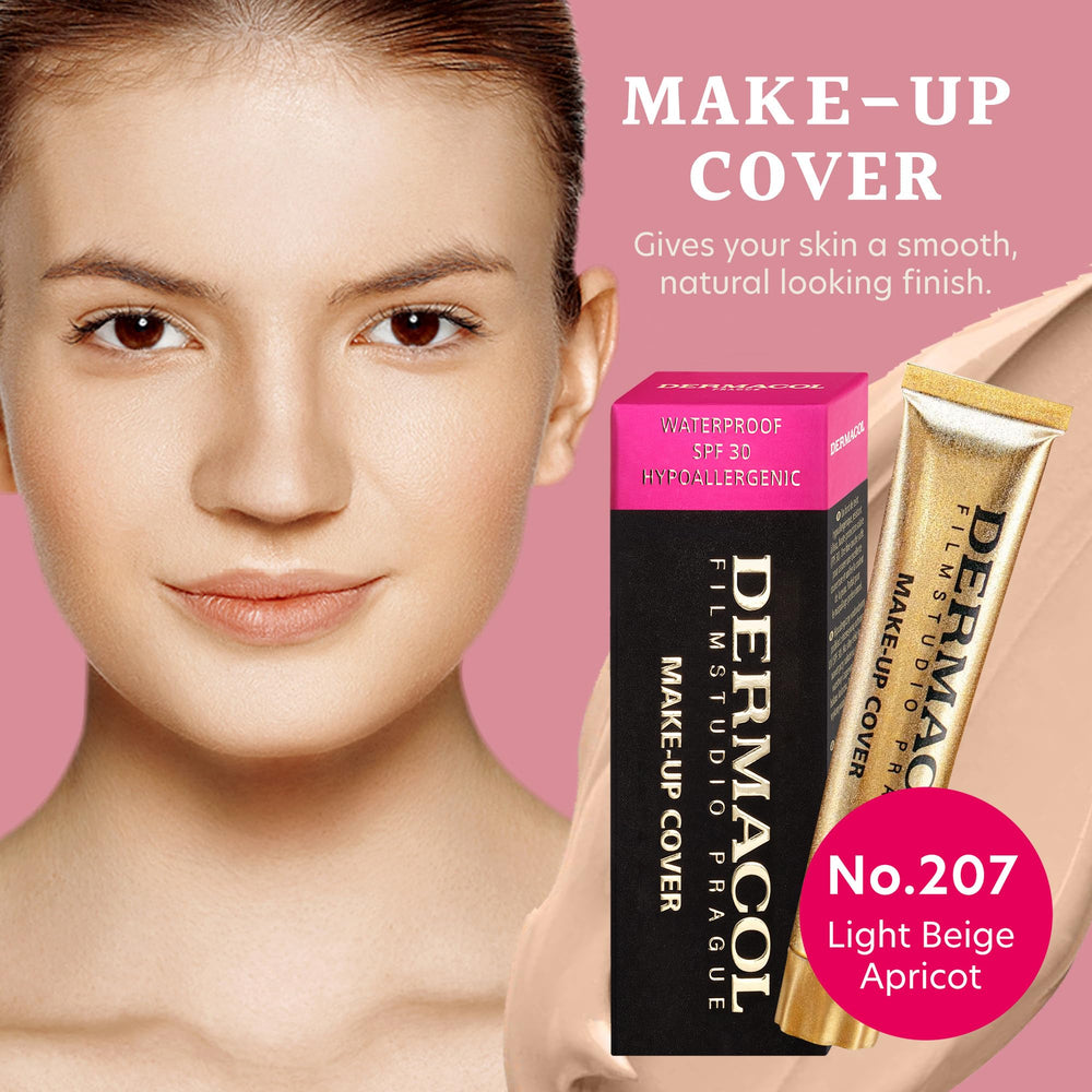 Dermacol SPF 30 matte foundation 207 packaging shows portable day-ready protection.