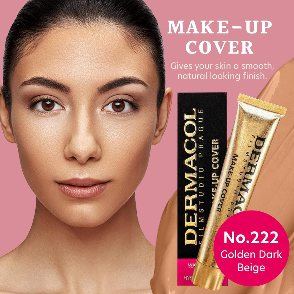 Dermacol SPF30 waterproof bottle closeup highlights sun protection and water resistance