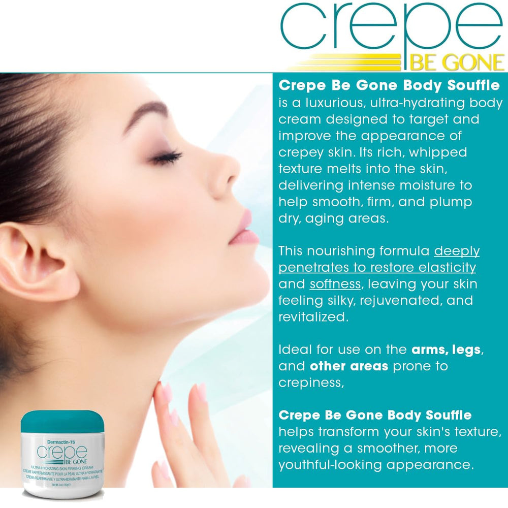 Dermactin Crepe Be Gone cream-swatch demonstrates silky absorption and nourishing feel.