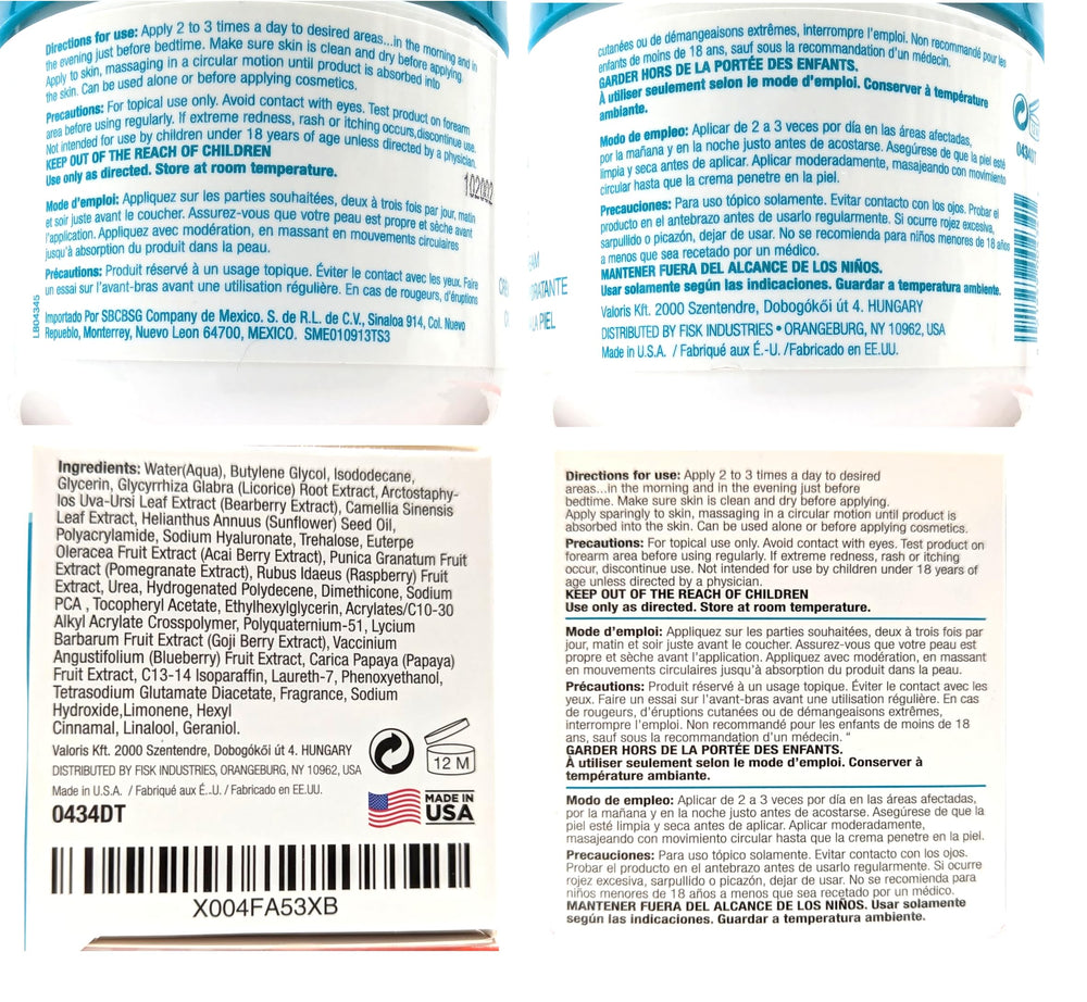 Dermactin Crepe Be Gone jar in hand suggests daily moisture for firming feel.