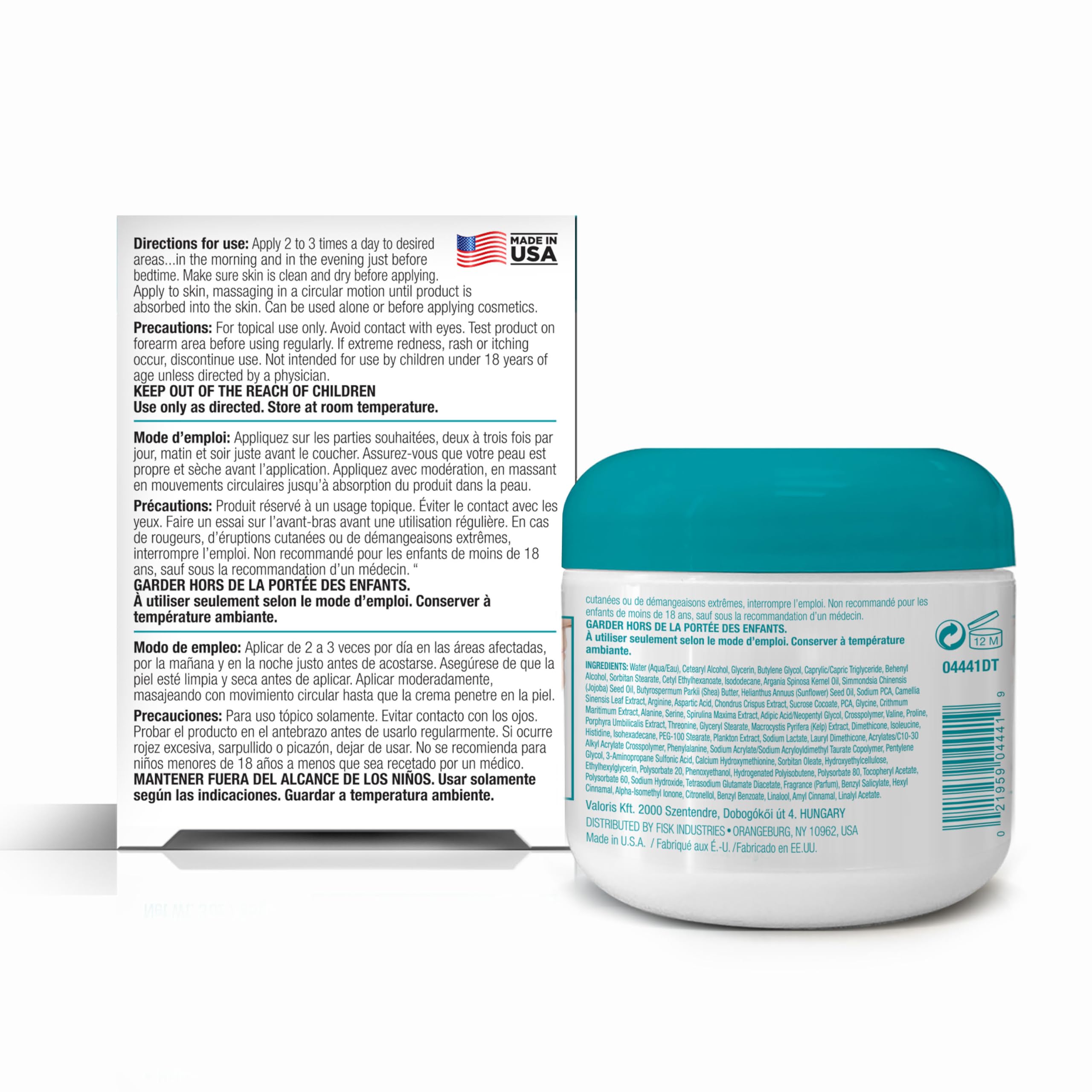 Dermactin Crepe Be Gone being applied to neck for targeted care.