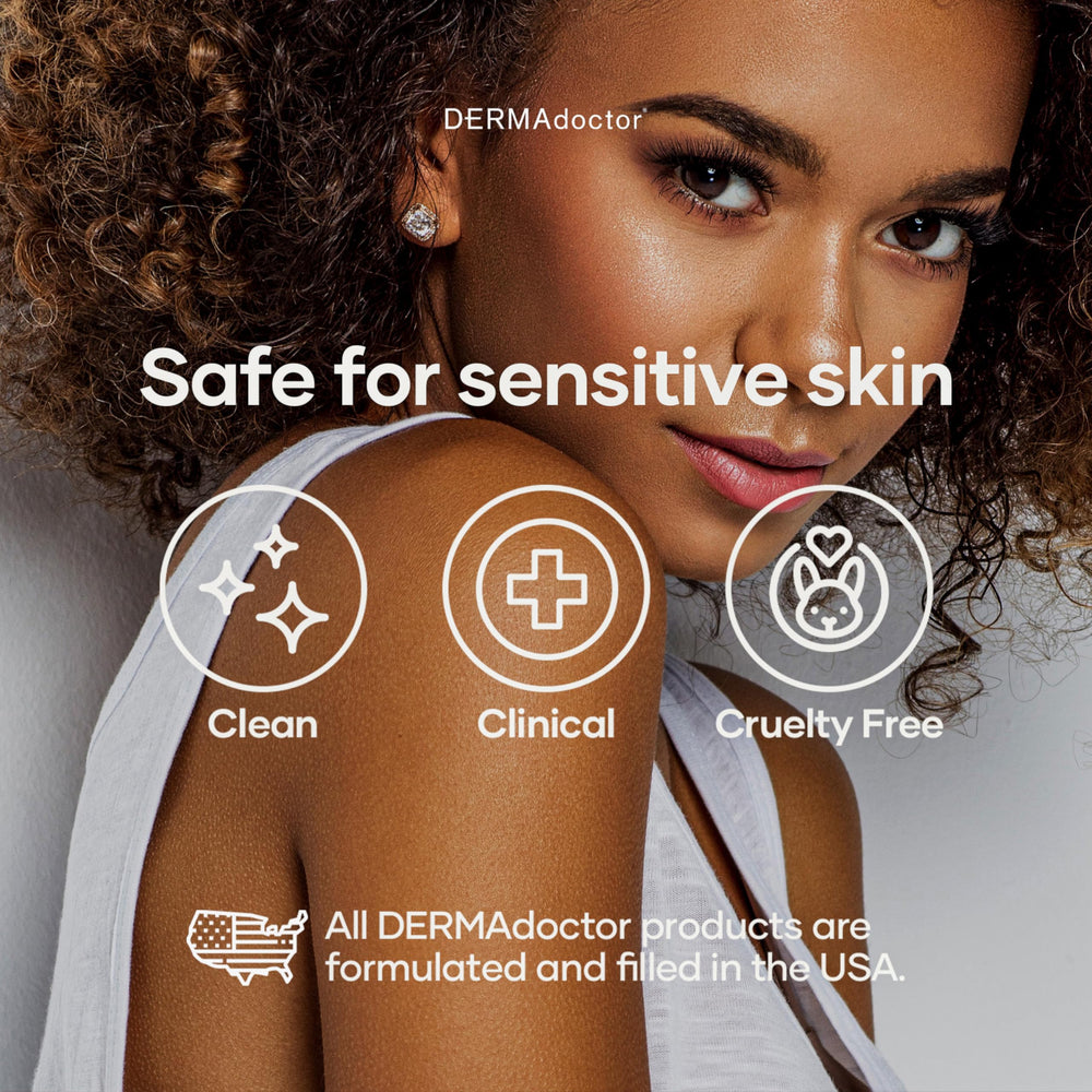 DERMAdoctor KP Bump Eraser lather in shower during use