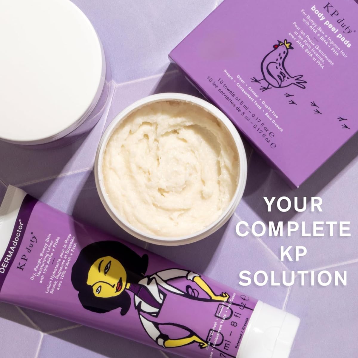 DERMAdoctor KP skin after use shows smoother, hydrated feel.