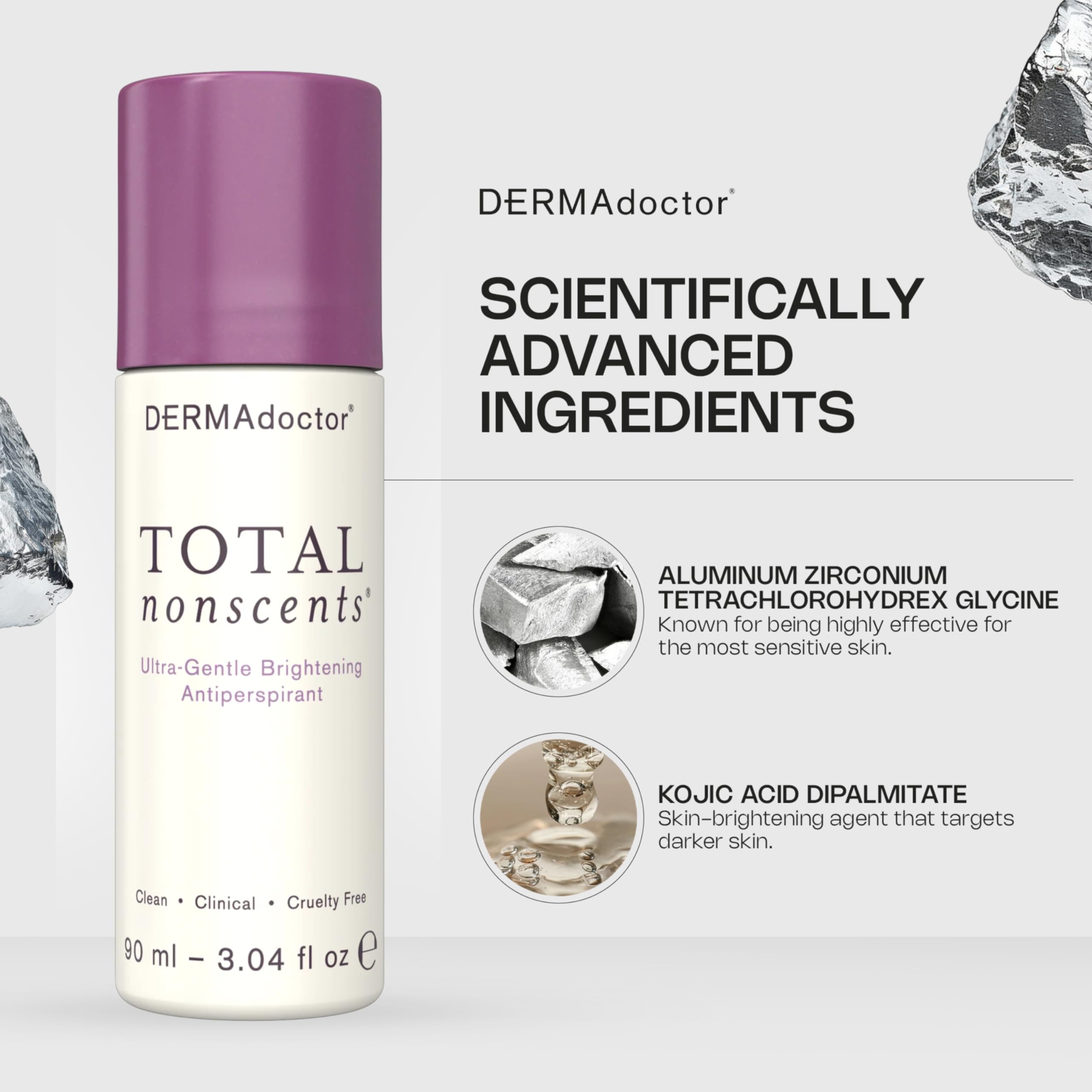 DERMAdoctor Total NonScents Made-in-USA seal visible on packaging.