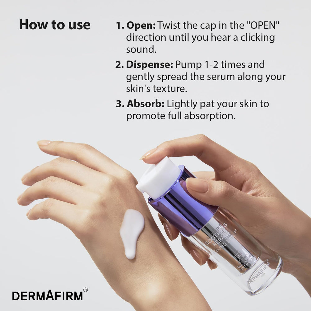 Dermafirm packaging design emphasizes clean, premium skincare experience