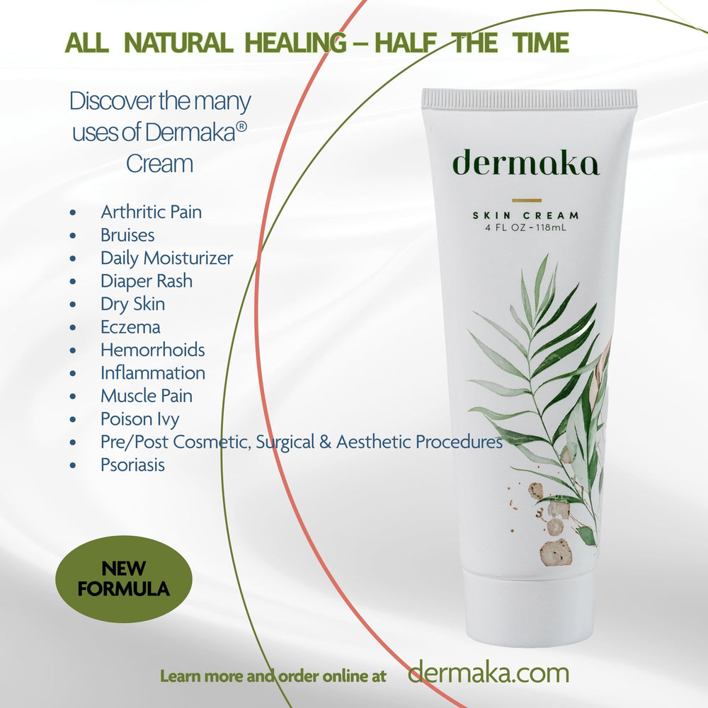 Dermaka Arnica Skin Cream bottle cap close-up signaling easy daily application