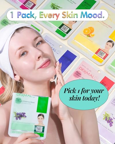 DERMAL 16 Combo B Pack mask sheet drenched in minerals for effective absorption