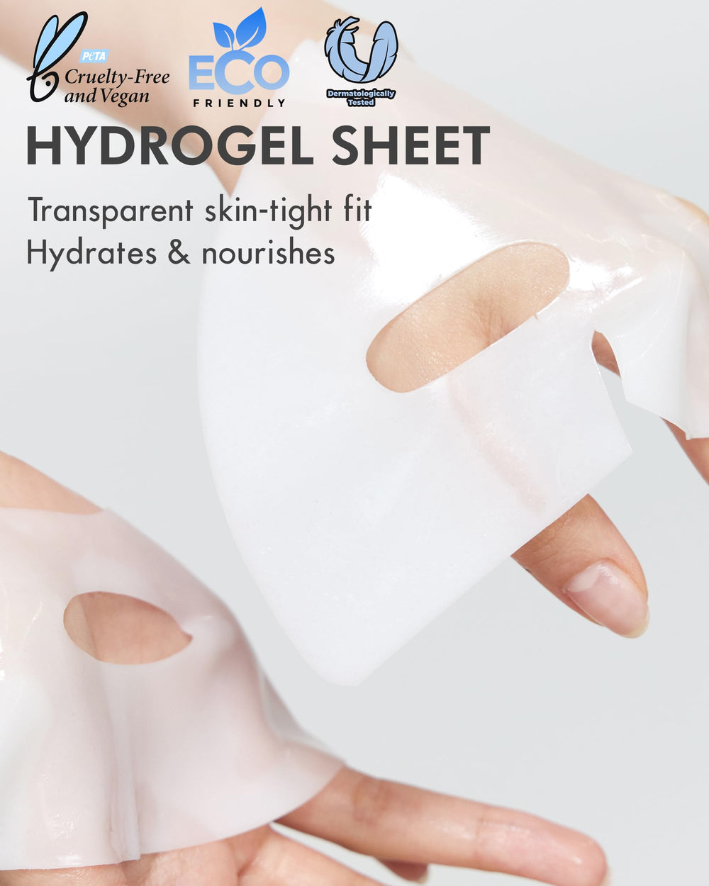 DERMAL overnight sleeping pack closeup depicts easy two-hour or overnight use.