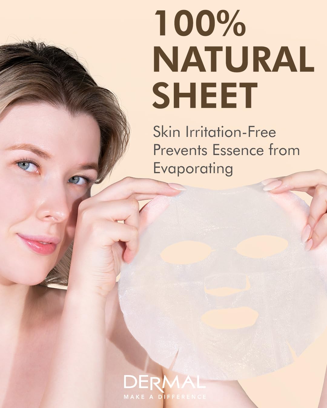 DERMAL Snail Collagen Essence Mask texture closeup reveals rich serum