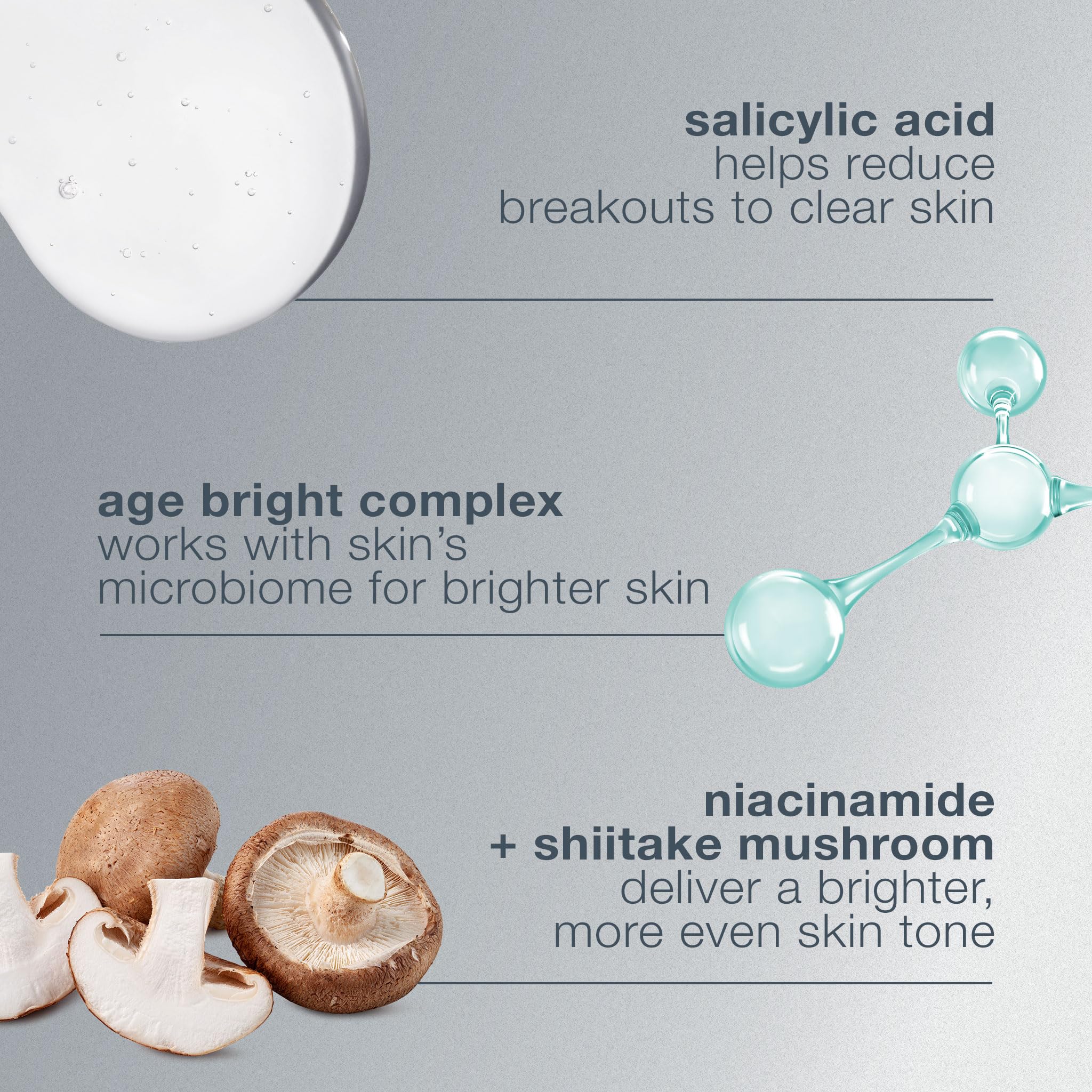 Dermalogica Age Bright Serum packaging conveys premium anti-aging and breakout control
