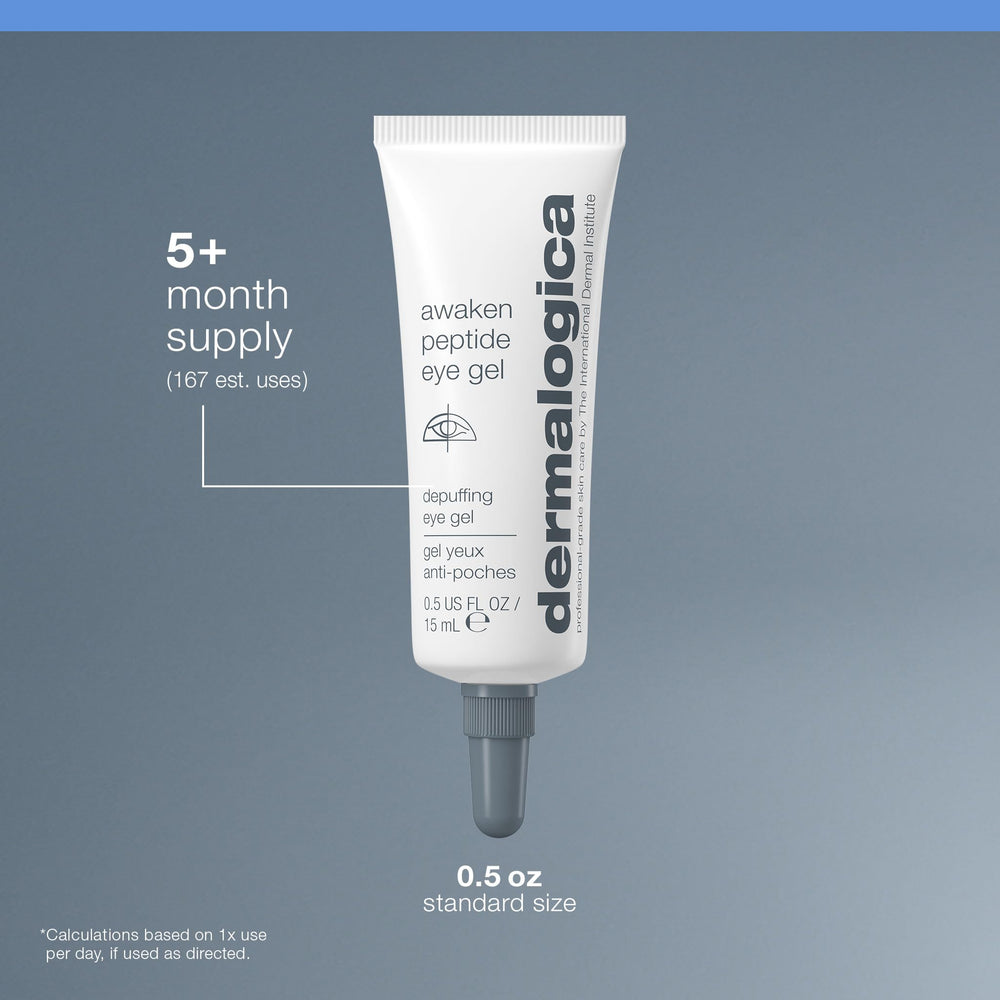 Bambara pea seed extract in Dermalogica Awaken Eye Gel for finer lines.