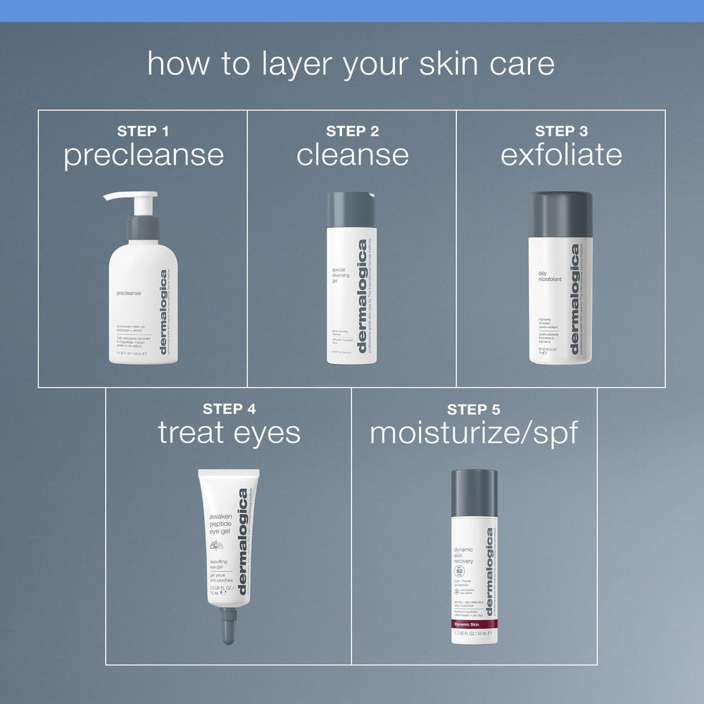 Hydrating formula for comfortable, breathable wear by Dermalogica Awaken Eye Gel.