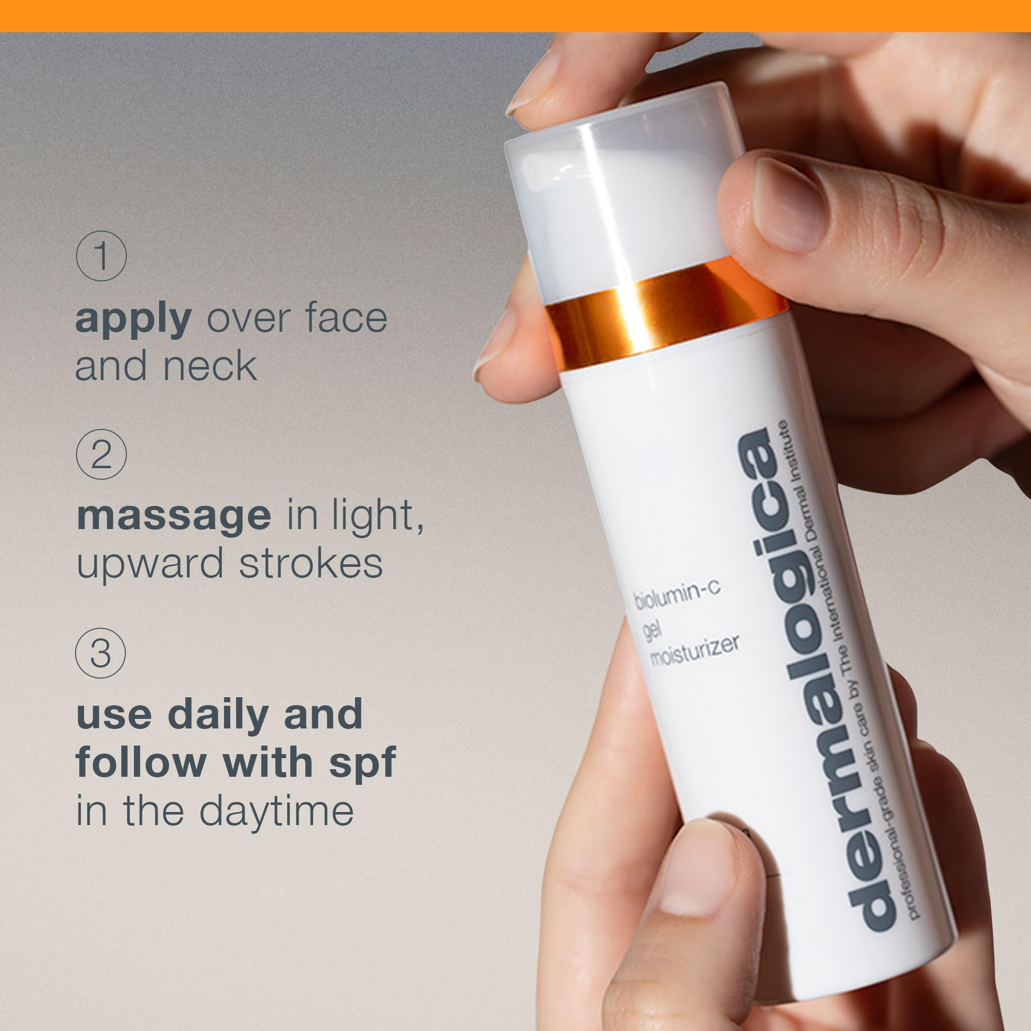 Dermalogica Biolumin-C Gel Moisturizer in a morning routine for brightening.