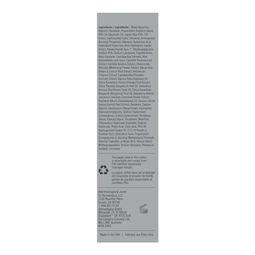 Dermalogica Biolumin-C Gel Moisturizer demonstrates quick absorption during application.