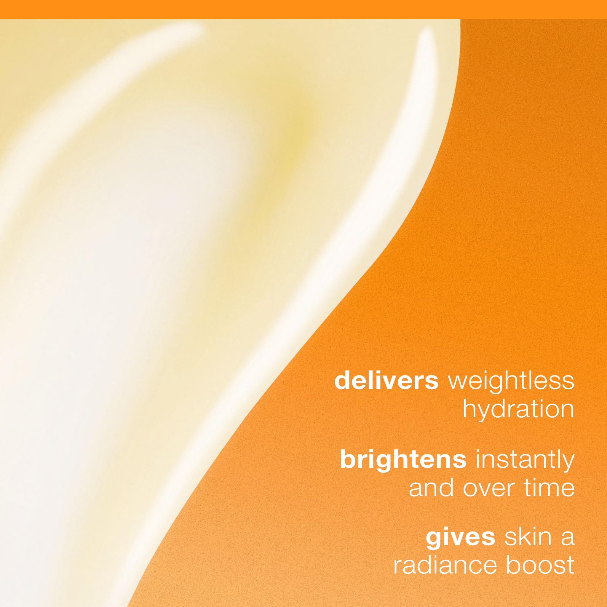 Dermalogica Biolumin-C Gel Moisturizer swatch reveals a dewy, radiant finish.