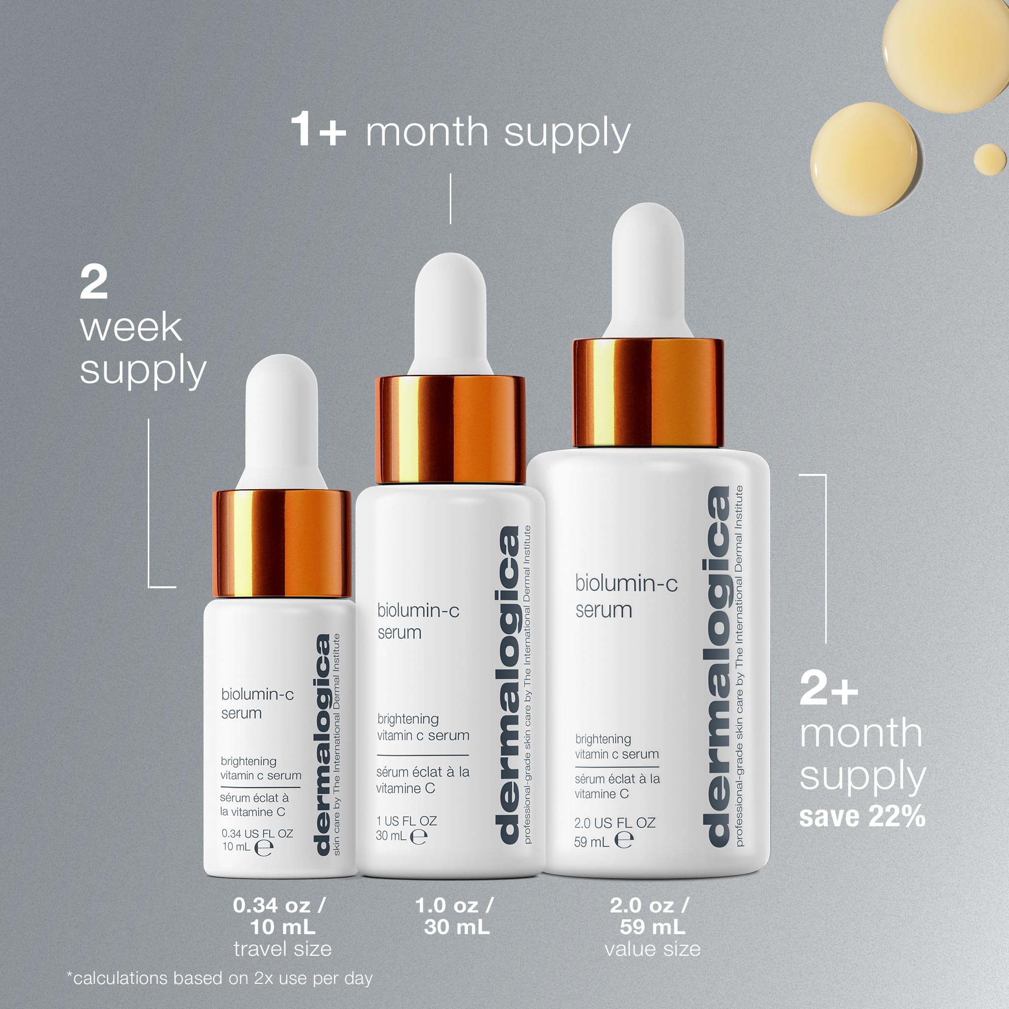 Dermalogica Biolumin-C Serum packaging elevates premium skincare routine