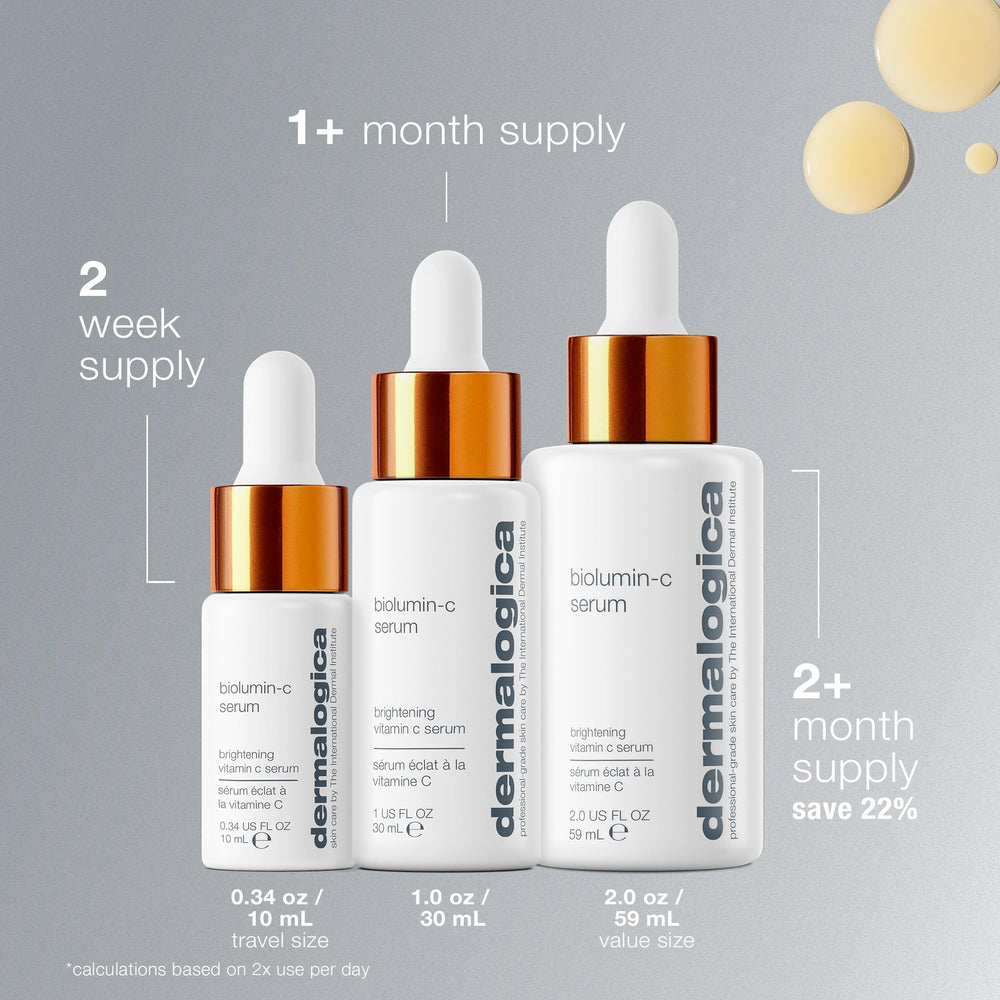Dermalogica Biolumin-C Serum packaging elevates premium skincare routine