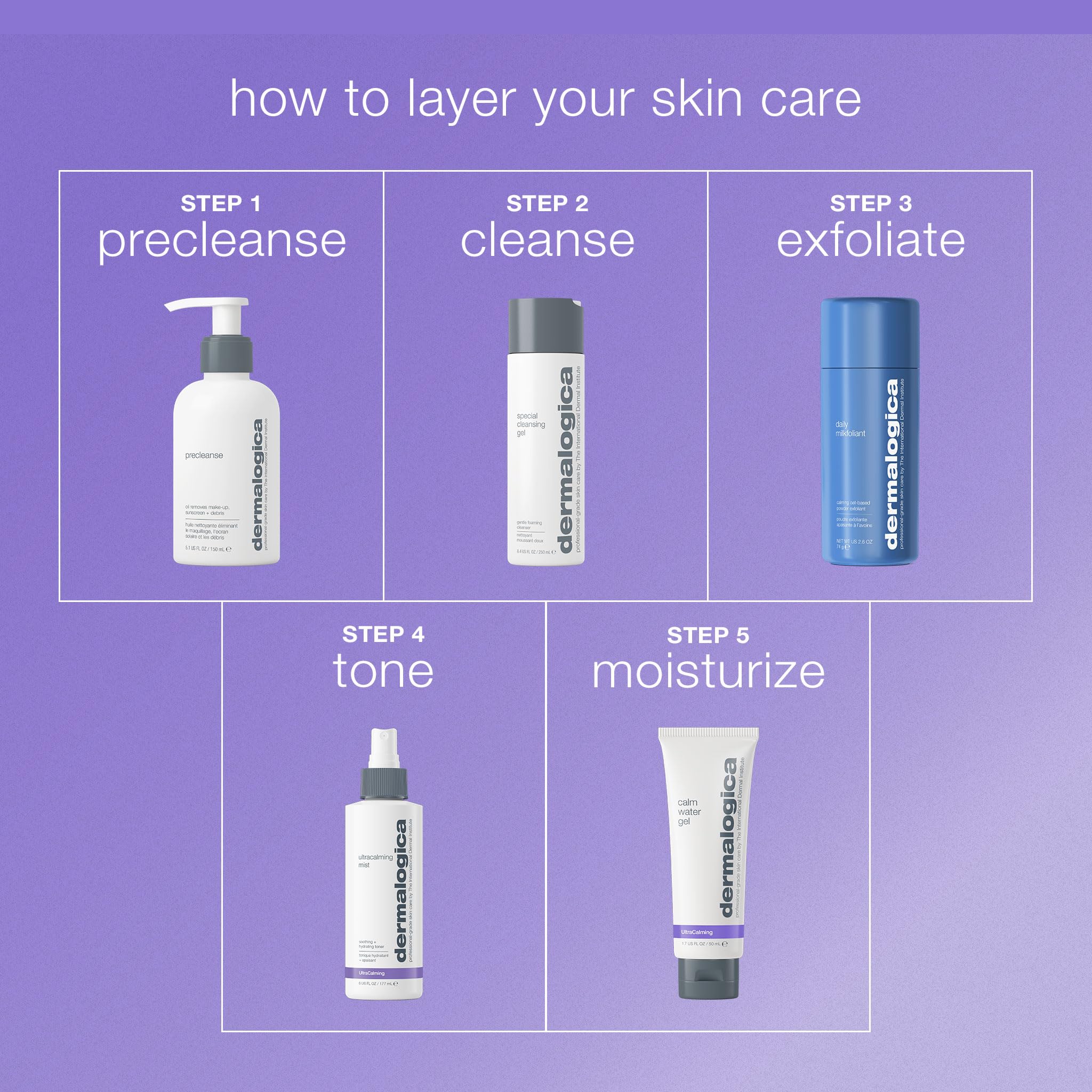 Dermalogica Calm Water Gel lavender aroma accent for soothing routine