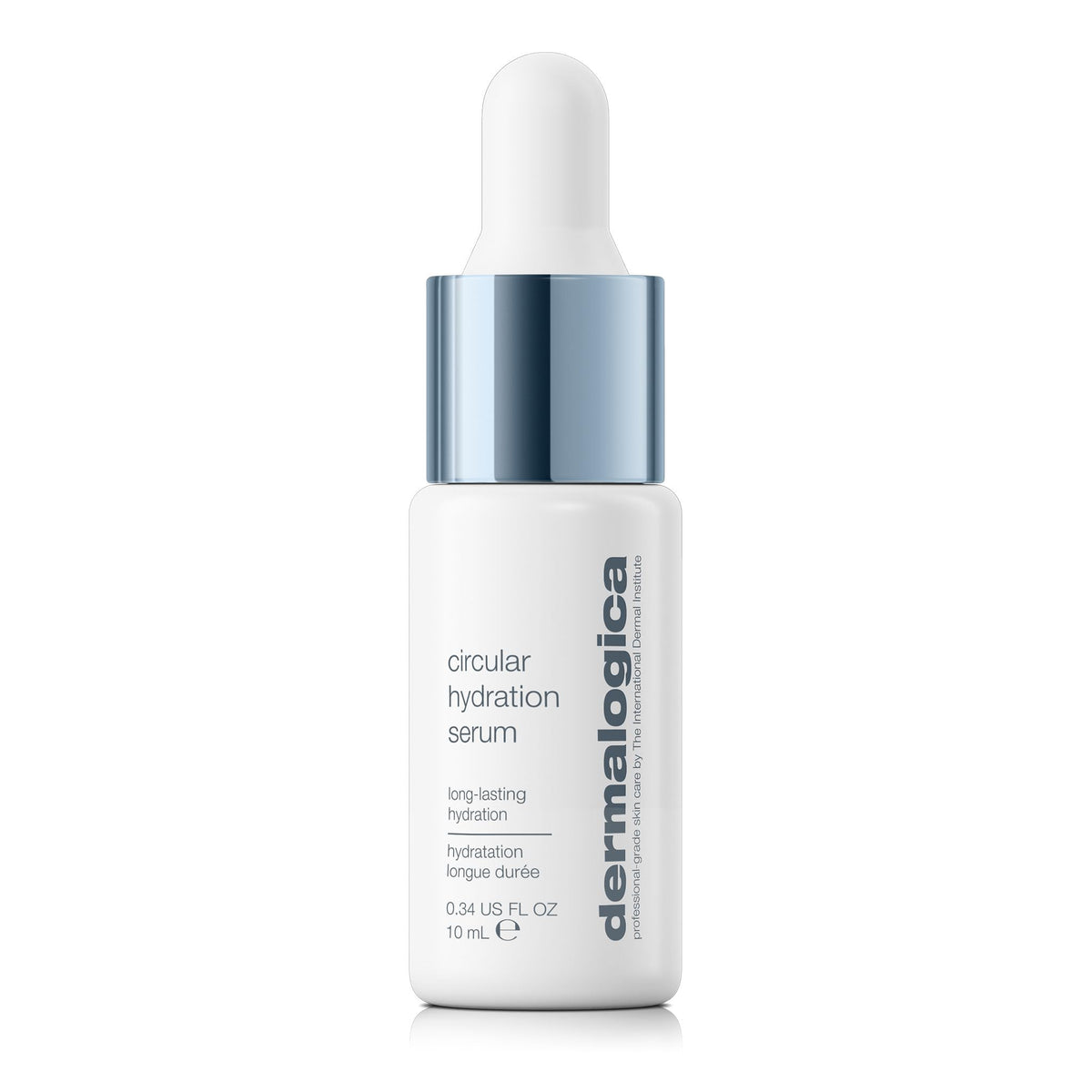 Dermalogica Circular Hydration Serum bottle close-up highlighting deep hydration for lasting moisture