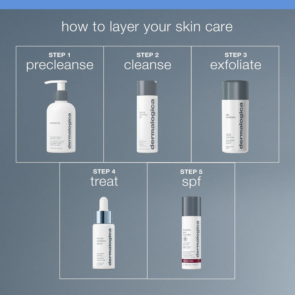 Dermalogica Circular Hydration Serum on a morning skincare setup.