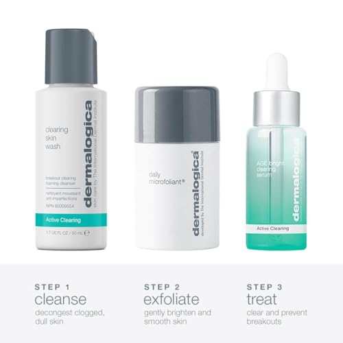 Dermalogica AGE Bright Clearing Serum close-up supports clearer, balanced skin