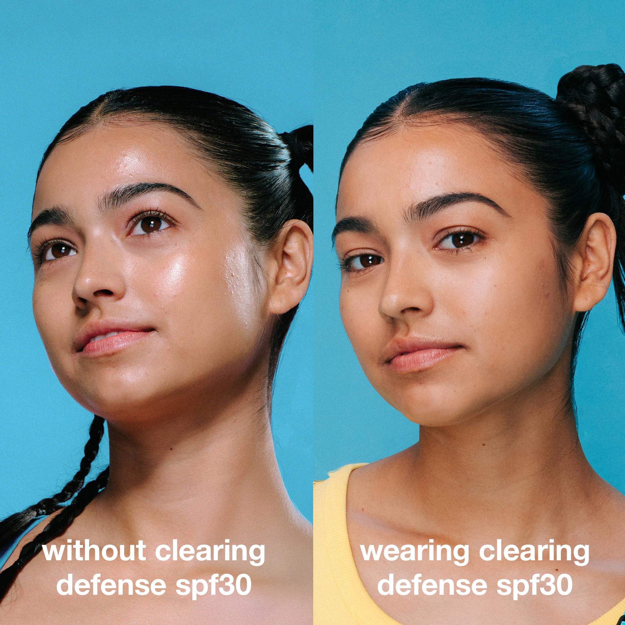 Dermalogica Clear Start broad spectrum SPF30 coverage on skin