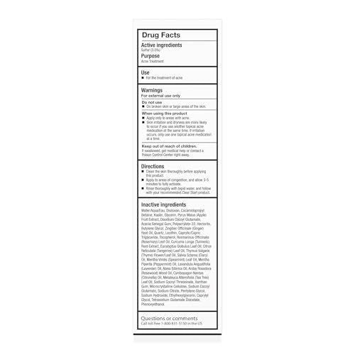 Dermalogica Clear Start fizz mask kaolin clay closeup highlights oil absorption.