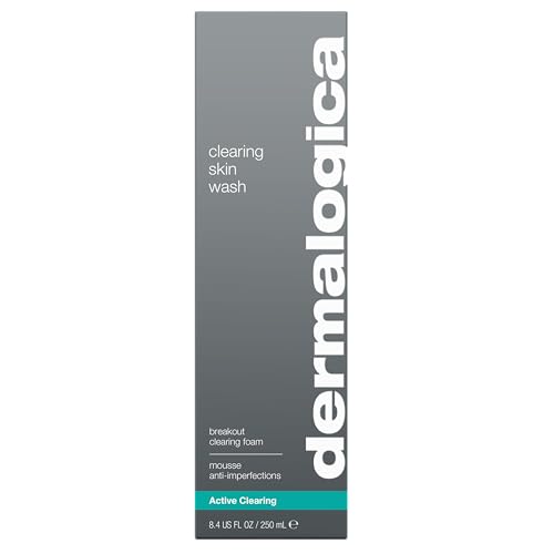 Dermalogica Clearing Skin Wash bottle pump showcased for easy daily skincare routine