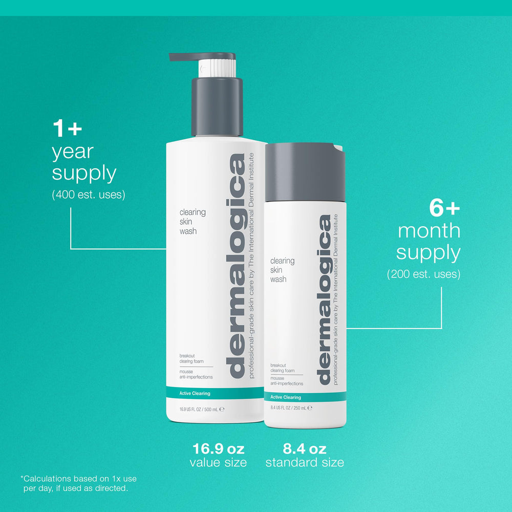Dermalogica Clearing Skin Wash professional-grade formula visual cue.