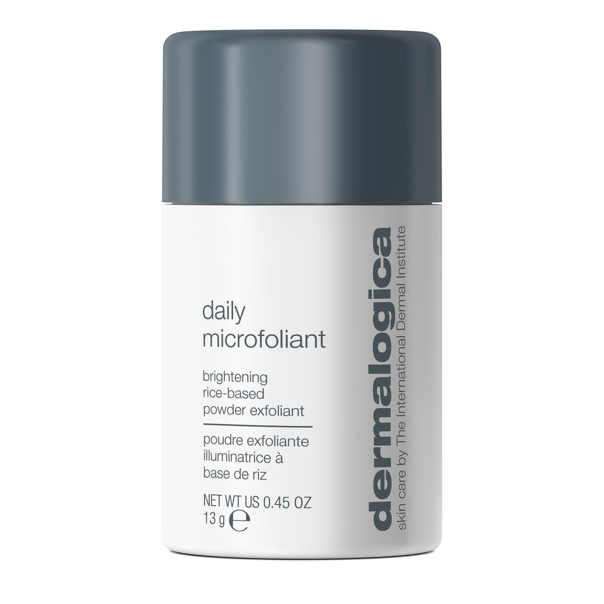 Dermalogica Daily Microfoliant packaging in a white jar for premium daily exfoliation.