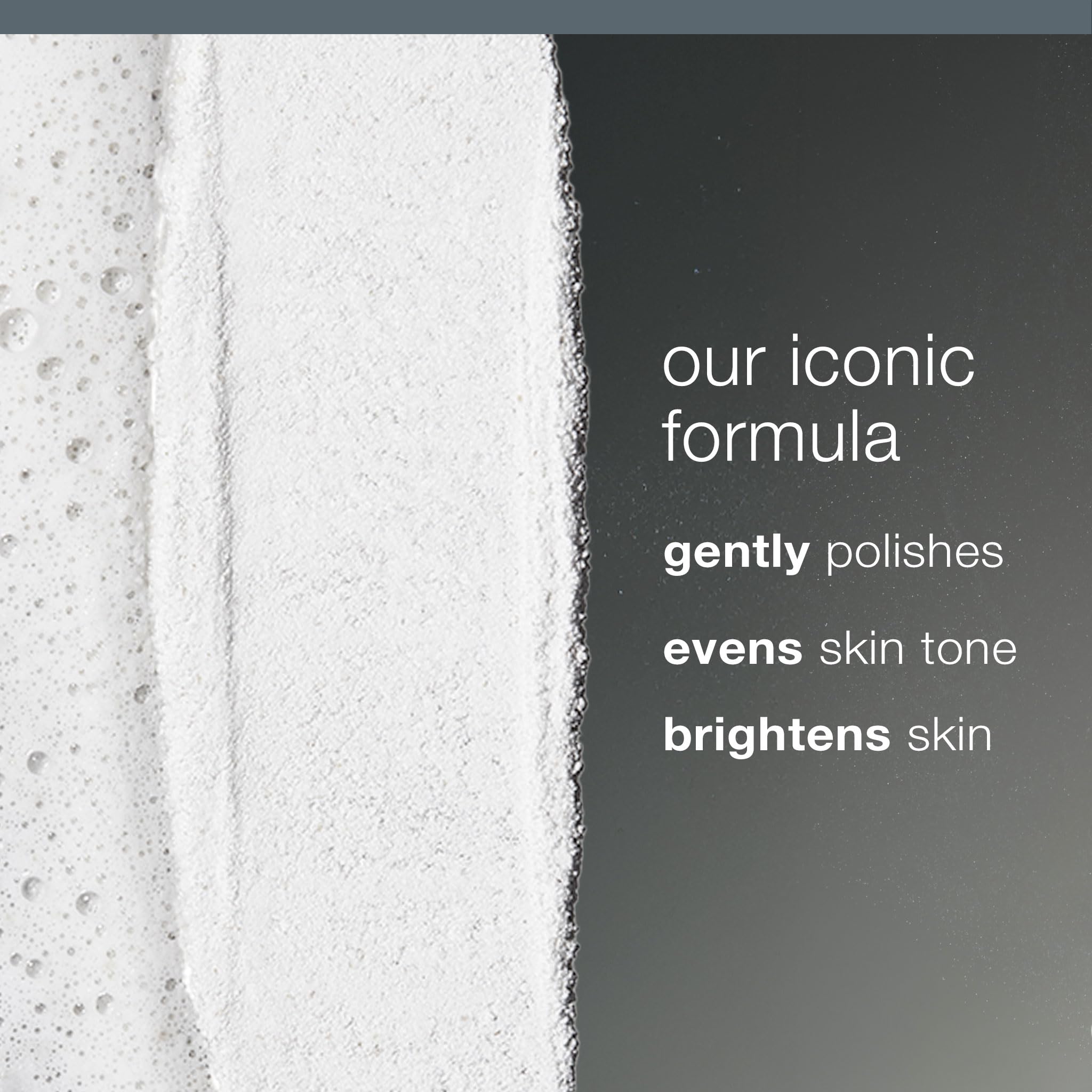 Dermalogica Daily Microfoliant wet hands form creamy paste for even texture.