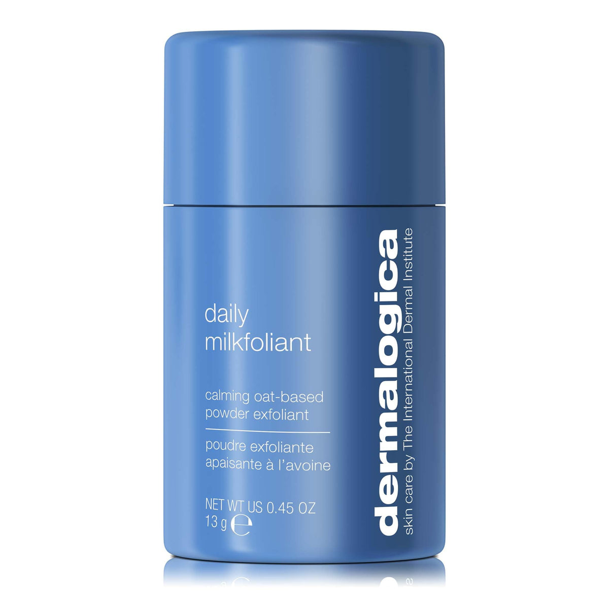 Dermalogica Daily Milkfoliant powder-dispense shows gentle exfoliation for a smoother complexion.