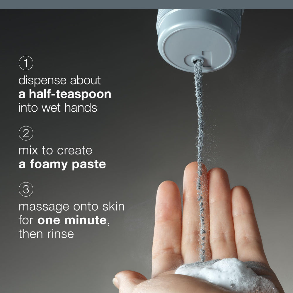 Dermalogica Daily Superfoliant alpha-hydroxy-acids visualizes gentle exfoliation for even skin tone.