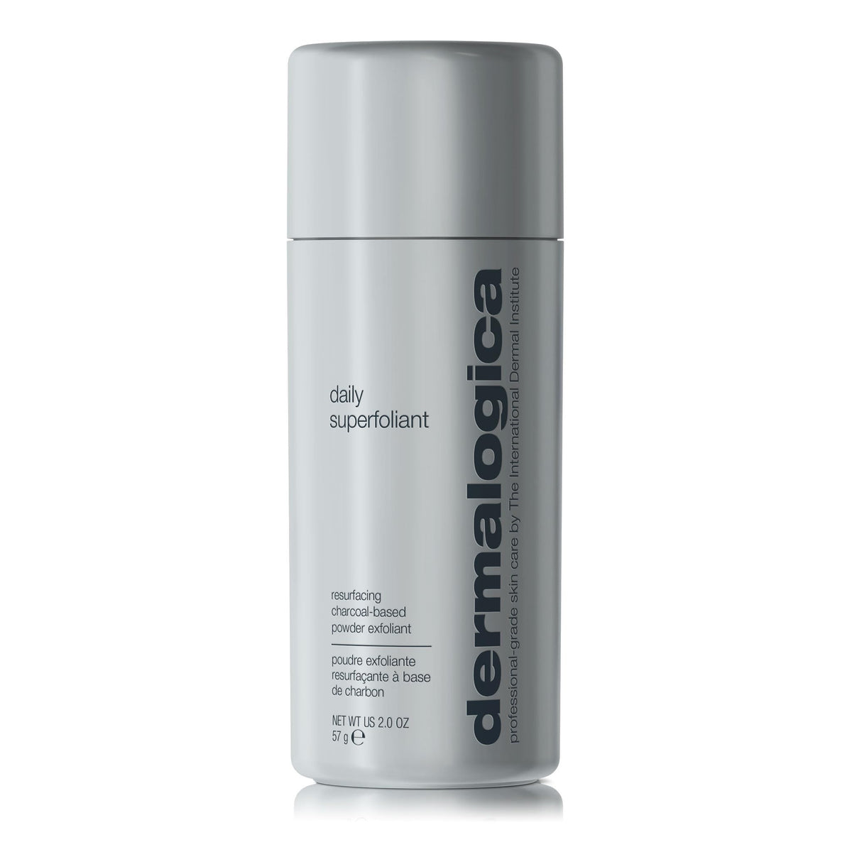 Dermalogica Daily Superfoliant packaging closeup highlighting premium exfoliation for a polished complexion.