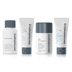 Dermalogica Discover Healthy Skin Kit packaging highlights a complete starter regimen for all skin types