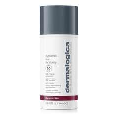Dermalogica Dynamic Skin Recovery SPF50 bottle front shows balanced hydration and protection