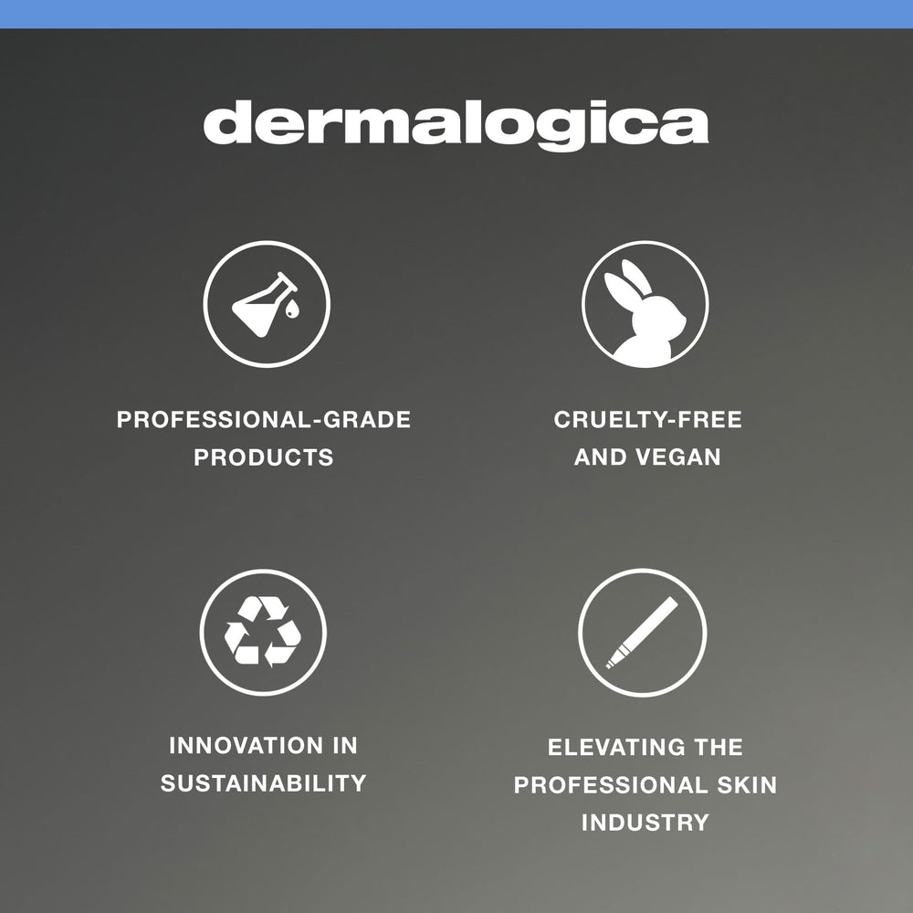 Dermalogica glowing skin routine shot suggests brighter, smoother complexion