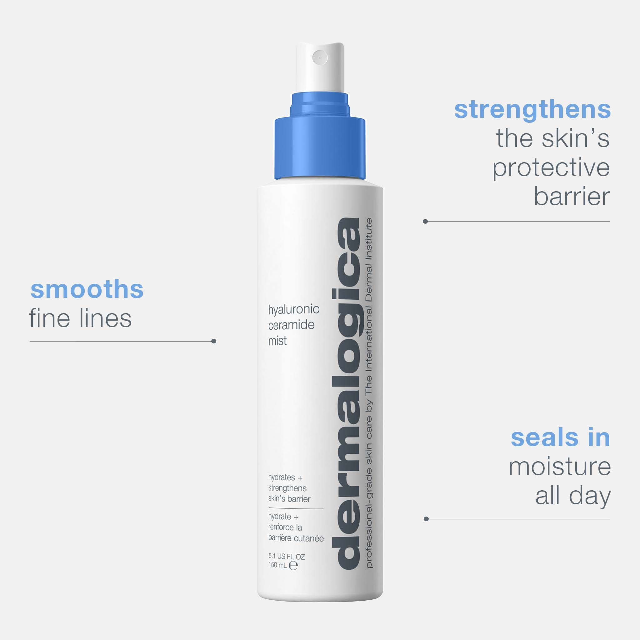 Dermalogica Hyaluronic Ceramide Mist used in a skincare routine for refreshed, strengthened skin.