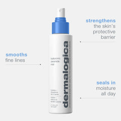 Dermalogica Hyaluronic Ceramide Mist used in a skincare routine for refreshed, strengthened skin.