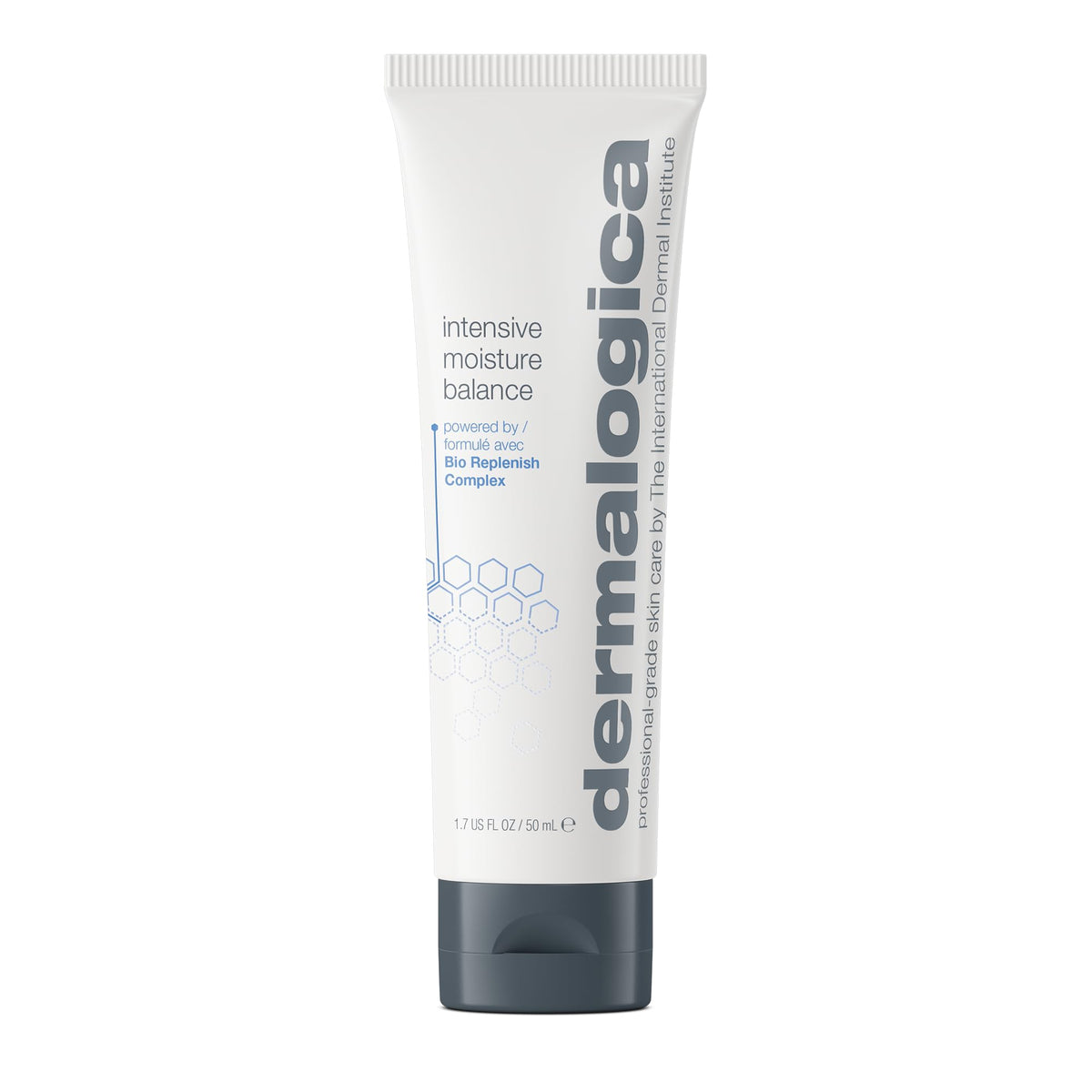 Dermalogica Intensive Moisture Balance jar closeup highlighting its rich hydration for dry skin.