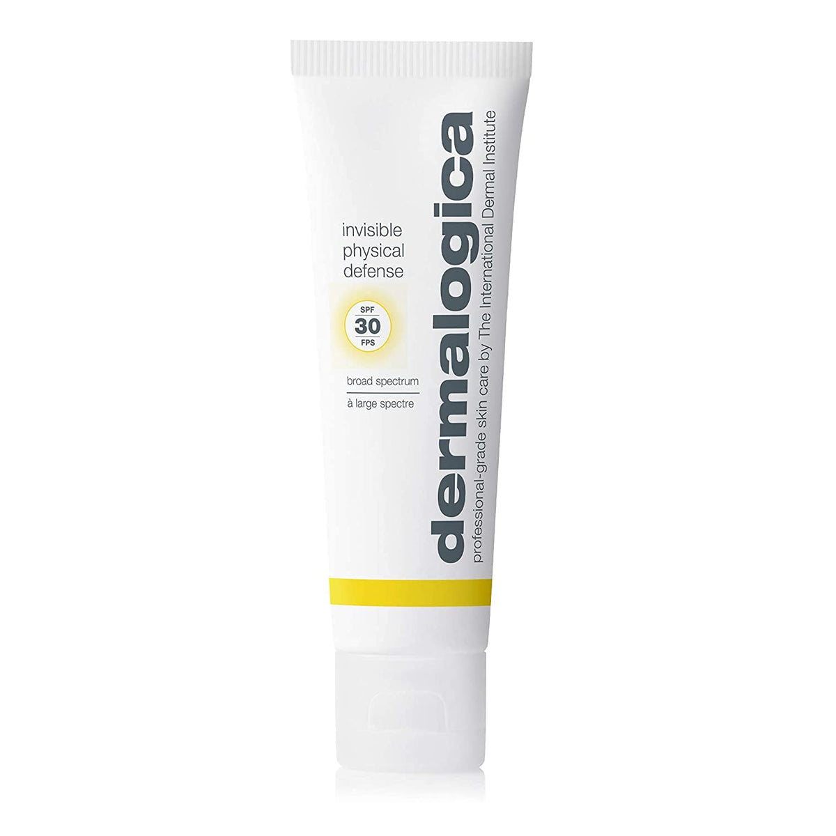 Dermalogica Invisible Physical Defense SPF30 bottle close-up showing weightless protection
