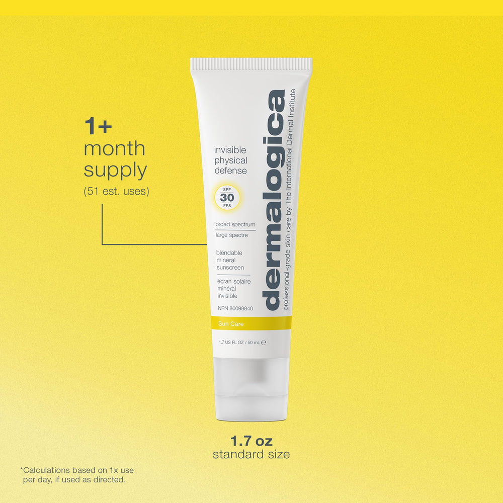 Dermalogica Invisible Physical Defense SPF30 blended into daily skincare routine