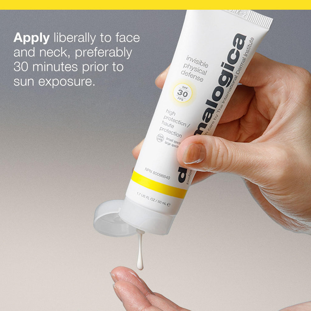 Dermalogica Invisible Physical Defense SPF30 tested on sensitive skin area