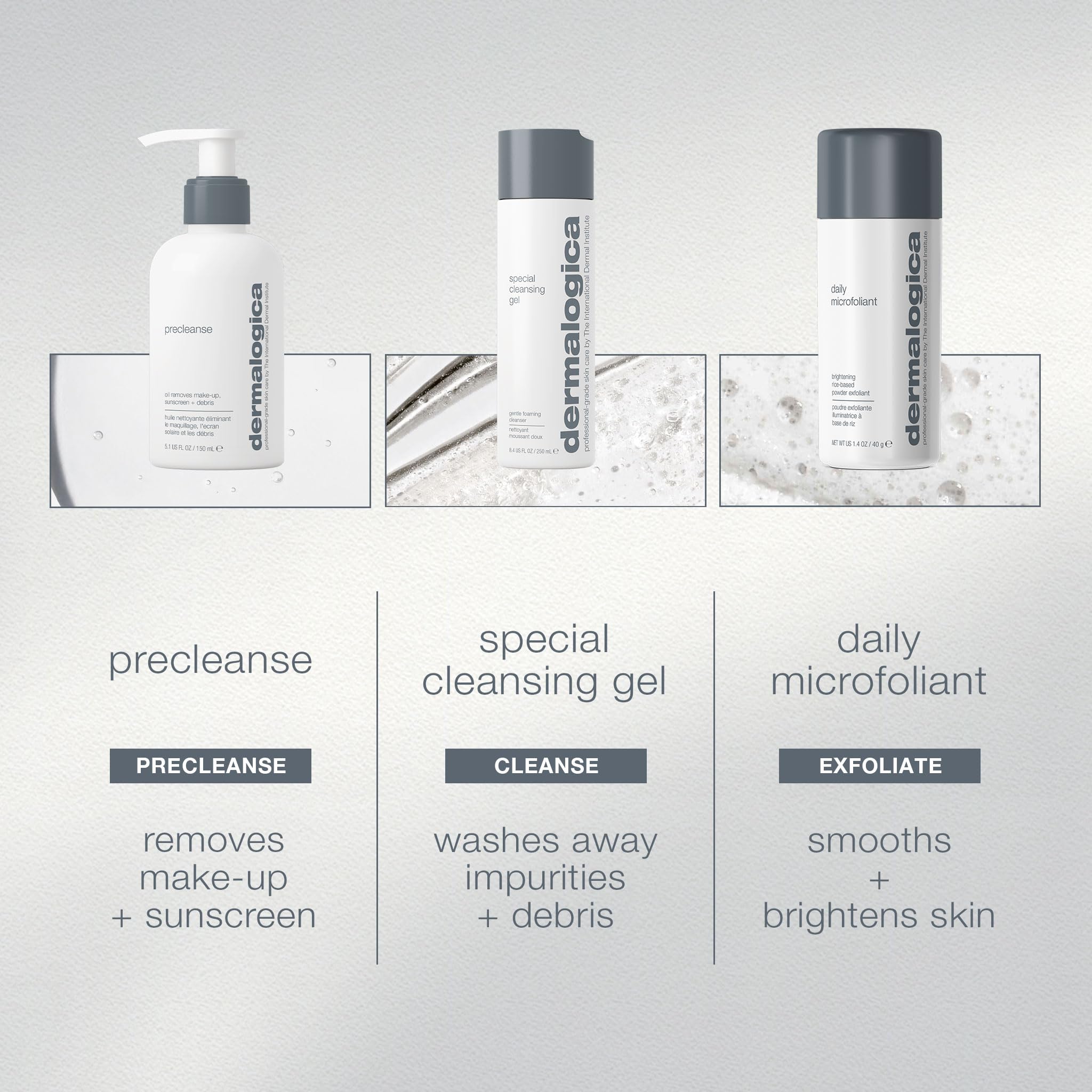 Dermalogica Let It Glow Special Cleansing Gel lather close-up for refreshing cleanse