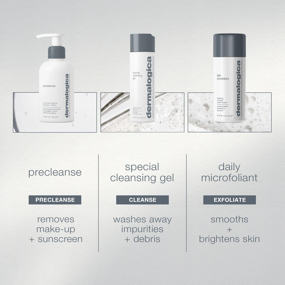 Dermalogica Let It Glow Special Cleansing Gel lather close-up for refreshing cleanse