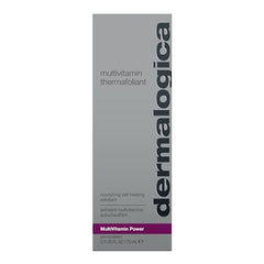 Dermalogica Multivitamin Thermafoliant bottle on display emphasizes convenient at-home skin renewal