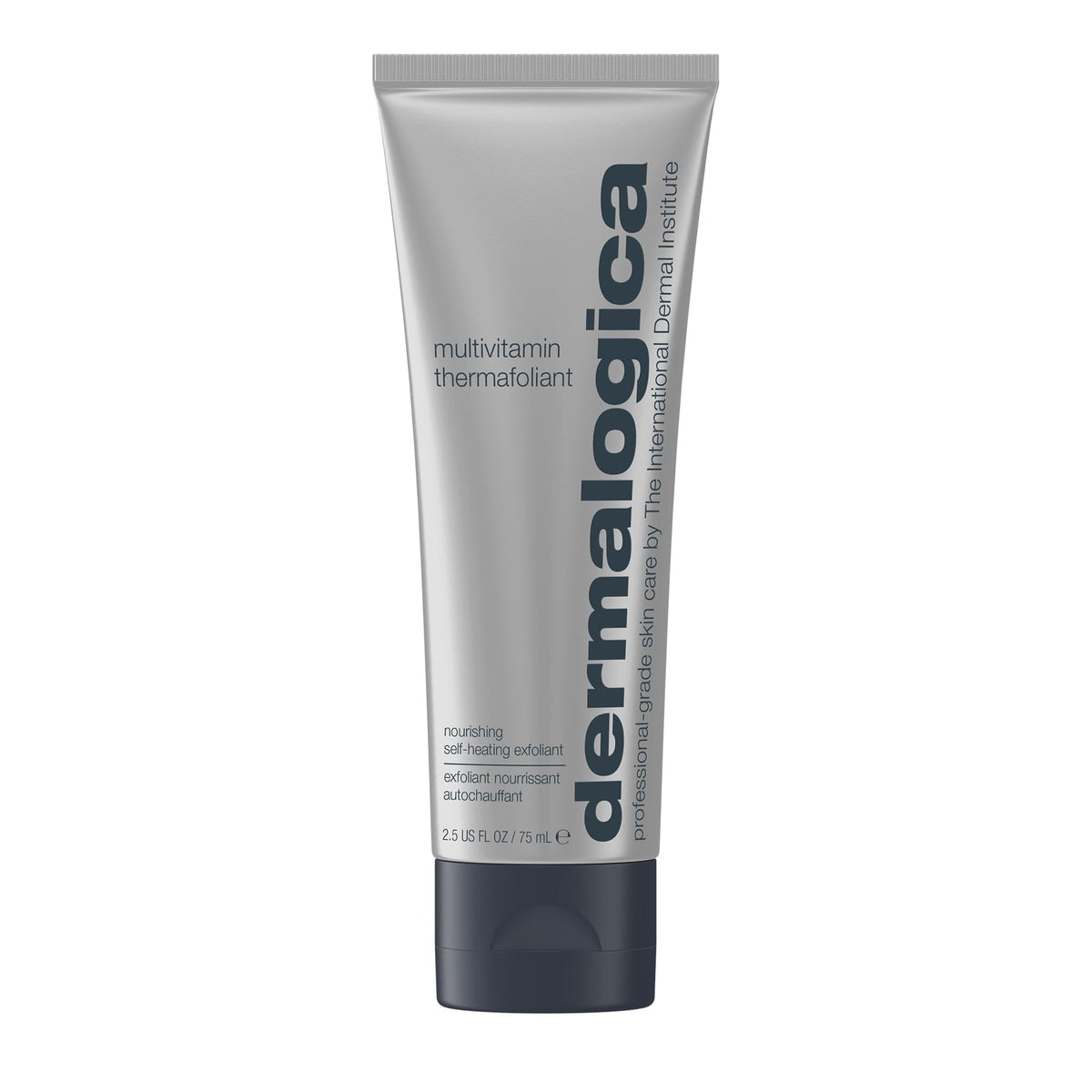 Dermalogica Multivitamin Thermafoliant packaging on shelf highlights premium exfoliation options